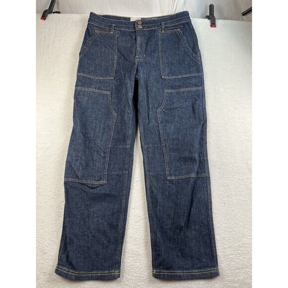 Pilcro Jeans Women's Size 33 The Skipper Wide Leg Patch Pocket Denim (36x29.5) - Picture 1 of 7
